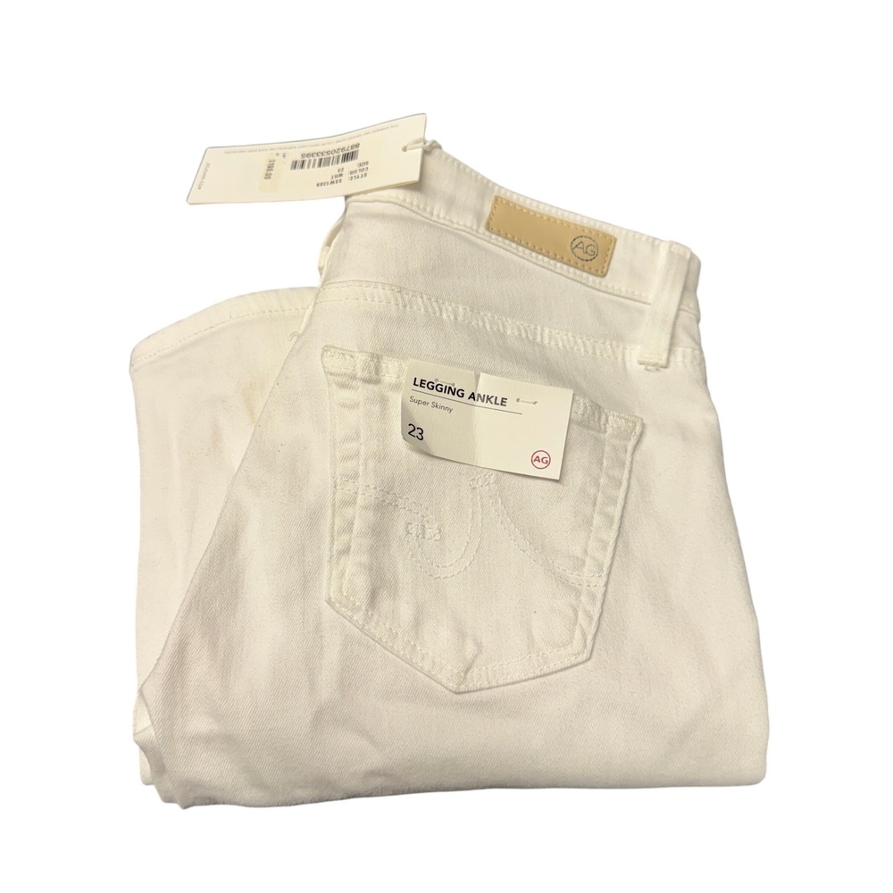AG Adriano Goldschmied Jeans Womens 23 Legging Ankle White Super Skinny NEW